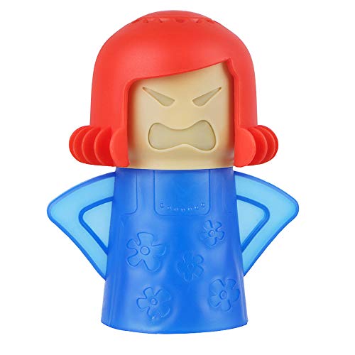 Angry Mom Microwave Cleaner - Angry Mom Mad Creay Mama Microwave Oven Cleaner High Temperature Steam Cleaning Equipment Tool Easily Crud Steam Cleans Add Vinegar and Water for Kitchen (Blue)