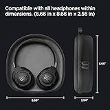 Spigen Klasden Pouch Universal Headphones Case Designed for JBL Live 400BT / 460NC / 660NC / 650BTNC / 500BT and JBL Tune 500BT / 510BT / 520BT / 560BT / 660NC / 710BT / 720BT / 760BT - Black