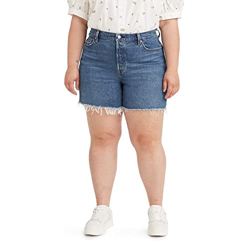 Levi's Women's Plus-Size 501 Original Shorts, Salsa Mood-Dark Indigo, 18 W