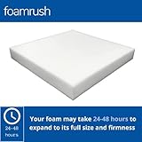 FoamRush 6" x 24" x 27" Upholstery Foam High Density Firm Soft Support (Chair Cushion Square Foam for Dining Chairs, Wheelchair Seat Cushion Replacement)