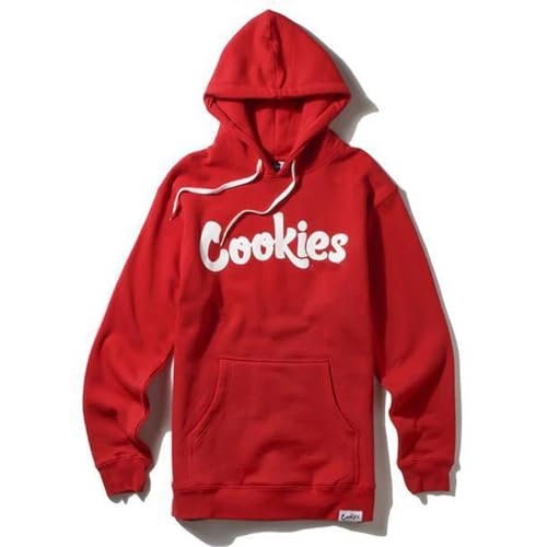 COOKIES Original Logo Hoodie V2 - RED/WHITE - L