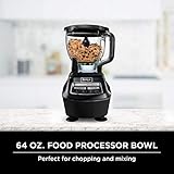 Ninja BL770 Mega Kitchen System, 1500W, 4 Functions for Smoothies, Processing, Dough, Drinks & More, with 72 Blender Pitcher, 64 Processor Bowl, (2) 16-oz. to-Go, Black, with 2 Nutri Cups + Lids