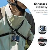 TELESIN Neck Mount Se 2.0 Combo Set, Magnetic Phone Holder for iPhone Android, Chest Strap Hand Free POV Video Phone Stand for iPhone 16 15 14 13 12 Samsung Android Action Cameras