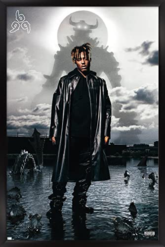 Trends International Juice WRLD - Fighting Demons Album Cover Wall Poster, 34L x 22.4W, Black Framed Version