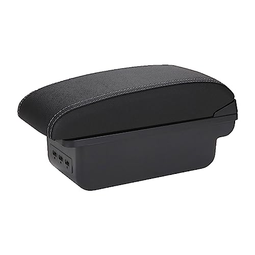 PULME Car Armrest Box, for Renault Logan 2 Dacia Sandero 2, Armrest Storage Box Modification Car Interior Accessories
