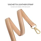 jiesinlov Vachetta Leather Replacement Straps Purse Shoulder Strap for Gracefull Bags (Apricot)