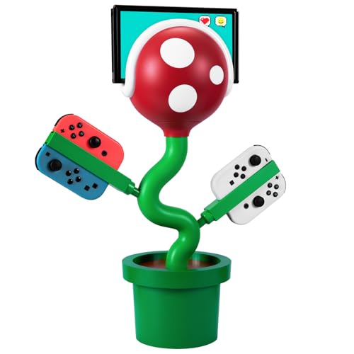 POWKONG Switch TV Dock for Nintendo Switch Docking Station, Dock Charger for Switch/Joypad, Piranha Swith Charging Dock Stand Gaming Setup with 4K 30Hz HDMI/USB 2.0/USB-C Ports PD Fast Charging