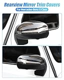 Rearview Mirror Cover Trims Carbon Fiber Reverse Mirror Cover Door Side Moulding Trim Compatible with Mercedes Benz G G63 G500 G550 W464 (2019-2025) GLE X167 | COUPE C292 GLS X167