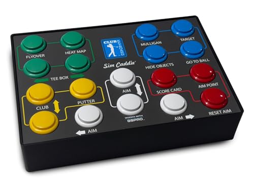 Club Keyboard Sim Caddie Golf Simulator Controller Box for GS Pro Control Your Simulator Right from Your Hitting Mat