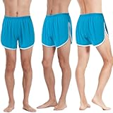 ZONBAILON 3 Pack Men's Loose Split Side Boxer Shorts Ultra Breathable Underwear Shorts M