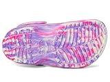 Crocs Classic Glow in The Dark Clogs (Little Big Kid), Pink Crush/Multi, 1 US Unisex