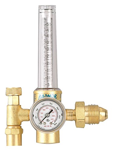 Radnor Model HRF-1425-580 Victor Style Single Stage Argon and Argon and Carbon Dioxide Mix Flowmeter Regulator, CGA-580