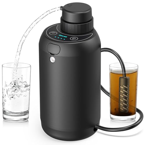 BKLES Electric Portable Water Filter - 0.01 Micron 5-Stage Water Purifier Survival with Emergency Lighting Water Purification System for Camping Backpacking Hiking Travel - BK-2000