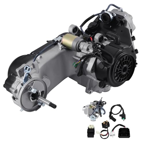H-YEEU 150CC 4-Stroke GY6 Short Case Single Cylinder Engine Air Cooled 10" Fit for 2-Wheel Scooters Vehicles