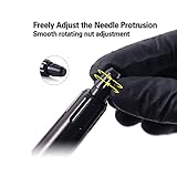 Denergy Tattoo Hand Poke a Stick Alloy Tattoo Cartridge Poke Pen Tool Beginner Diy Home Tattoo Supply (Black)