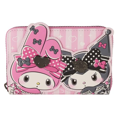 Loungefly Sanrio My Melody and Kuromi Zip Around Wallet