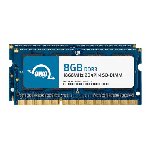 OWC 16GB (2 x 8GB) PC14900 DDR3 1866MHz SO-DIMMs Memory RAM Upgrade Compatible with 2015 (Late) iMac 27 w/Retina 5K Models and Compatible PCs (OWC1867DDR3S16P)