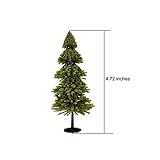 Model Trees Hobby Train Scenery Set Artificial Miniature Pine Cedar Firs Conifers Figurines Décor Toy Kit with Green Leaves and Base DIY for Moss Landscape Tunnels Buildings Decoration AnyBack 14