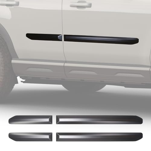 Fancemot Side Door Guards Protector Compatible with Ford Bronco Sport 2021 2022 2023 2024 2025, ABS Door Side Body Molding Trims Strips for Bronco Sport Accessories (Black)