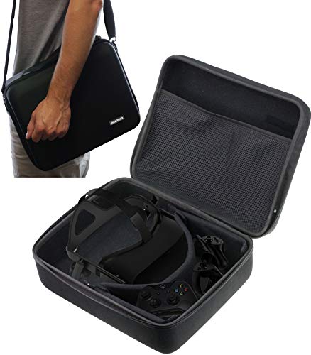 Navitech Black Heavy Duty Rugged Hard Virtual Reality Case with Shoulder Strap Compatible With Pimax VISON 8K Plus VR [video game]