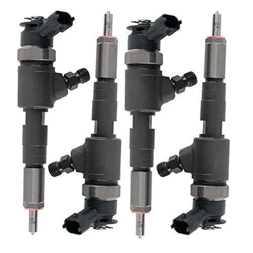 Jeimgrso 4 Pcs Fuel Injector 0 445 110 135 0445110135 Compatible with Citroen C2 C3 For Peugeot 206 307 1.4 HDI