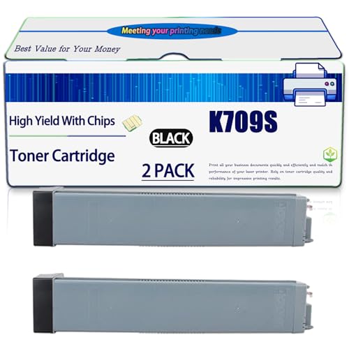 Compatible for Samsung K709S Toner Cartridge SCX-8123 ND 8128NA Printers, High Yield 25000 Pages, with Chip (2-Pack Black)