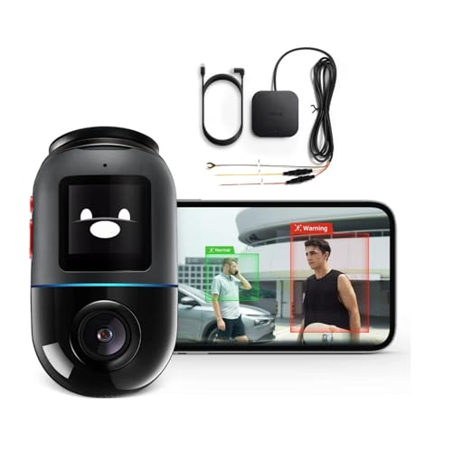 【70mai Dash Cam Omni X200+4GHardwire Kit UP 05】LTE Support, 360° Rotating, Superior Night Vision,Built-in 32GB eMMC Storage, Time-Lapse Recording, 24H Parking Mode, AI Motion Detection, 1080P Full HD