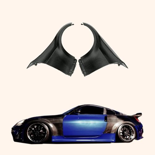 Kazento For Nissan Z33 350Z DO Style Carbon Fiber Wide Body Front Fenders Pair 2pcs