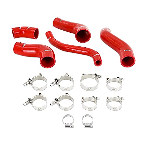 Mishimoto MMHOSE-VLSTR-13TRD Silicone Intercooler Hose Kit, Compatible With Hyundai Veloster Turbo 2013-2017, Red