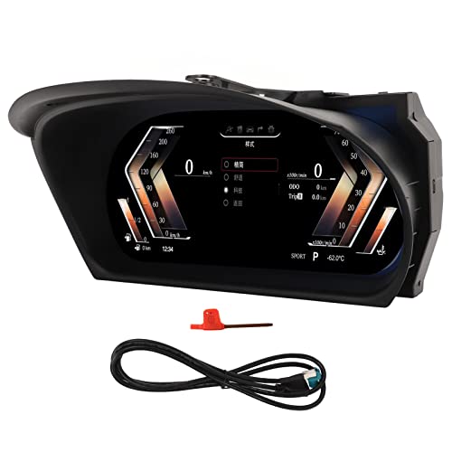 Car Digital Cluster, 10 Inch Car Digital Cluster LCD Dashboard Display, Speedometer & Dash Monitor, Compatible with 3 Series E90 E91 E92 E93