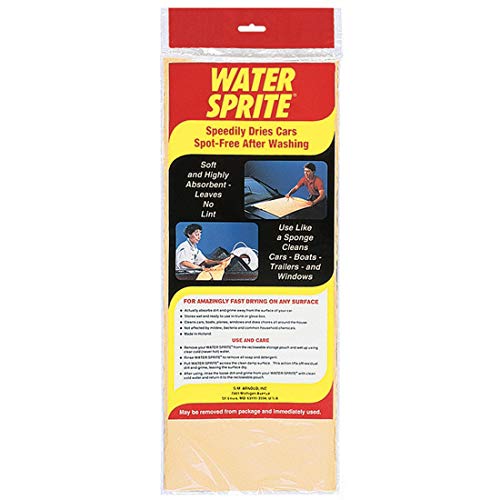 SM Arnold Water Sprite PVA Drying Cloth 7 Sq. Ft. – Fast Drying Chamois for Car Detailing | Cleans and Dries Finished Surfaces | Safe for Cars, Trucks, Motorcycles, RVs, Home, Garage, Office & More