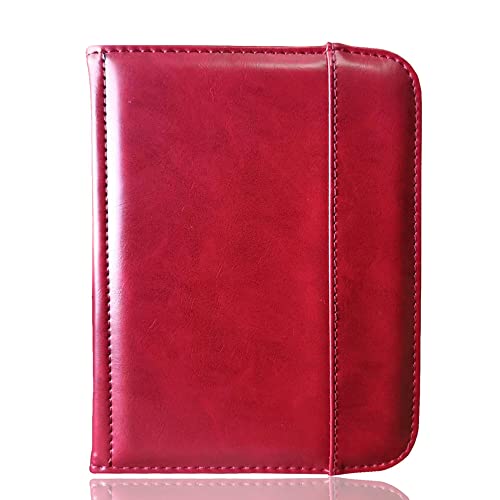 Case for Barnes & Noble Nook 2 Simple Touch PU Leather Cover for Nook 2nd Edition Generation 6 Inch eReader Folio Flip Case (Color : Wine red)