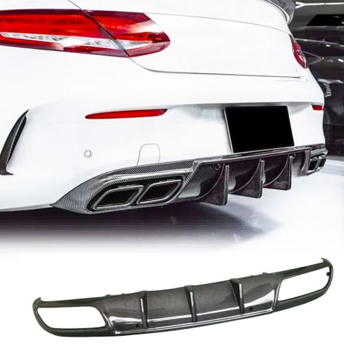 MCARCAR KIT Carbon Fiber Rear Diffuser for Mercedes Benz C Class W206 C43 AMG Coupe 2-Door 2021 Lower Rear Bumper Lip Spoiler Body Kit Factory Outlet