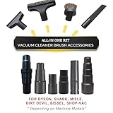 Household Cleaning Kit Attachments Vacuum Cleaner Accessories Universal Vacuum Hose Adapters Flexible Crevice Tool for Dryer Lint Vent Trap Cleaner