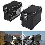 TCMT 48L Saddlebags Panniers Black Side Case Luggage Bag Fit For BMW R1200GS Adventure 2013-2018 R1250GS Adventure 2019-2024 F850GS Adventure 2017-2022 F900GS Adventure 2023-2025 Black