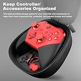 Complete Component Pack for Xbox Elite Controller Series 2 - Accessories Includes 1 Controller Carrying Case, 1 Charging Dock, 4 Thumbsticks, 4 Paddles, 1 Adjustment Tool and 1 Charging Cable(RED)