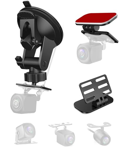 Pixelman Rear Camera Mount(2 Pcs),Universal Rear Window Camera Mount,Adjustable Back Windshield Backup Camera Mount,Dash Cam Rearview Camera Bracket,Car Recorder Mirror Cam Reverse Camera Holder