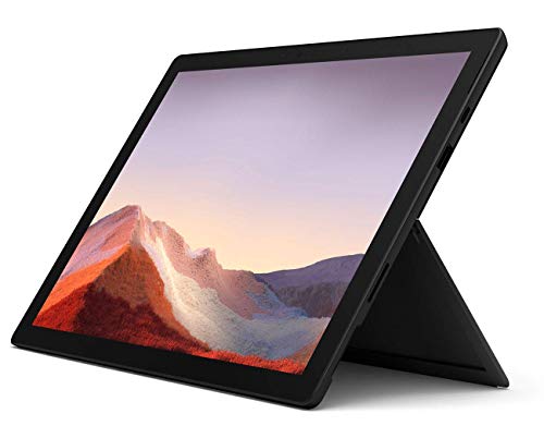 Microsoft Surface Pro 7 256GB i7 16GB RAM Windows 10 Pro (Wi-Fi, 1.3GHz Quad-Core i7 up to 3.9GHz, 12.3 Inch Touchscreen) Matte Black PVT-00015 (Renewed)