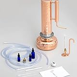 Essential Oil Distiller 2L 4 inches (premium kit) - Essential Oil Distiller for Steam Distillation Oil Making and Extracting - Home Distiller Equipment DIY Essential Oil from Herbs, Plants and Flowers