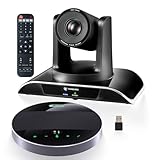 20x Zoom Conference Room Camera System TONGVEO All-in-1 Video and Audio Conferencing System 20X Optical Zoom USB3.0 HDMI PTZ Camera and Conference speaker with microphone Bundle for large Meeting Room