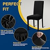 Fafua Chair Covers, Dining Room Chair Covers, Stretch Kitchen Chair Covers/Dining Room Chair Covers Set of 6, Removable Washable Dining Chair Slipcovers for Home, Hotel, Banquet