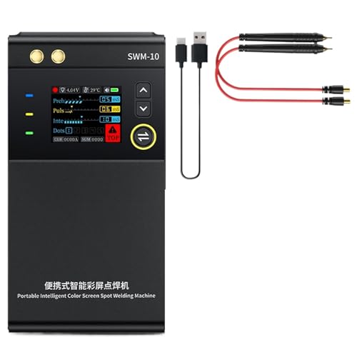 XIJQKTWT 1pcs SWM-10 Portable Battery Spot Welder DIY Mini Welding Machine 18650 Battery Pack Welding Tool 5000mah Weldable 0.25mm