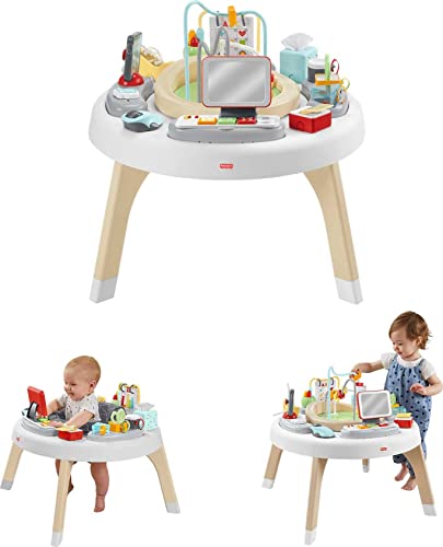 Fisher-Price Baby to Toddler Learning Toy 2-in-1 Like a Boss Activity Center and Play Table with Lights Music and Sounds