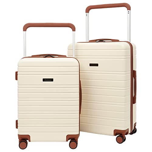 Travelers Club 26" and 20" Navigate Luggage Set, Ivory, 2PC Set