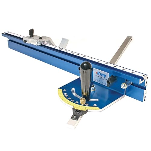 Kreg KMS7102 Table Saw Precision Miter Gauge System - Factory Calibrated - with Miter Gauge Fence & Bar - Miter Gauge for Table Saw