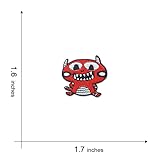 KLORIZ 6 PCS Cute Monster Patch Embroidered Iron On Patches Cartoon Animal Clothing Fabric Applique