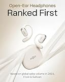 SHOKZ New OpenFit 2 Open-Ear Headphones, True Wireless Bluetooth Earphones with Microphone, Earhook Earbuds with 48 Hours of Playtime, Fast Charging, IP55 Water-Resistant, with Carrying Bag, Beige