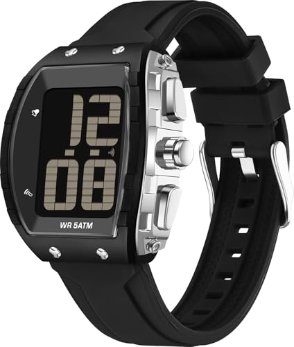 findtime Men's Watch Talking Seniors Digital Watch Easy to Read Big Face Wrist Watch Waterproof Sport Outdoor Fashion Electronic Elderly Wristwatch with LED Stopwatch Alarm Relojes para Hombres