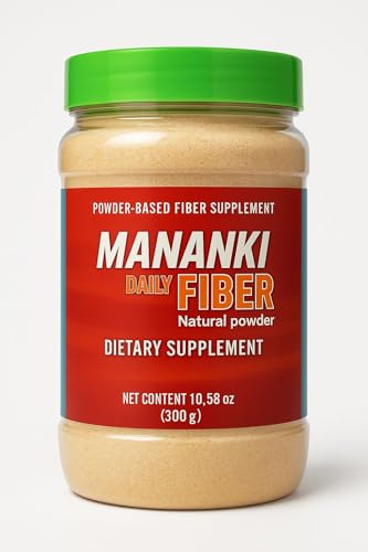 Mananki Daily Fib.er Nutri tional Supp lement, Natural Powder, 300g