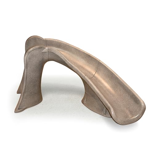 S.R.Smith 698-209-58123 Cyclone Right Curve Pool Slide, Sandstone